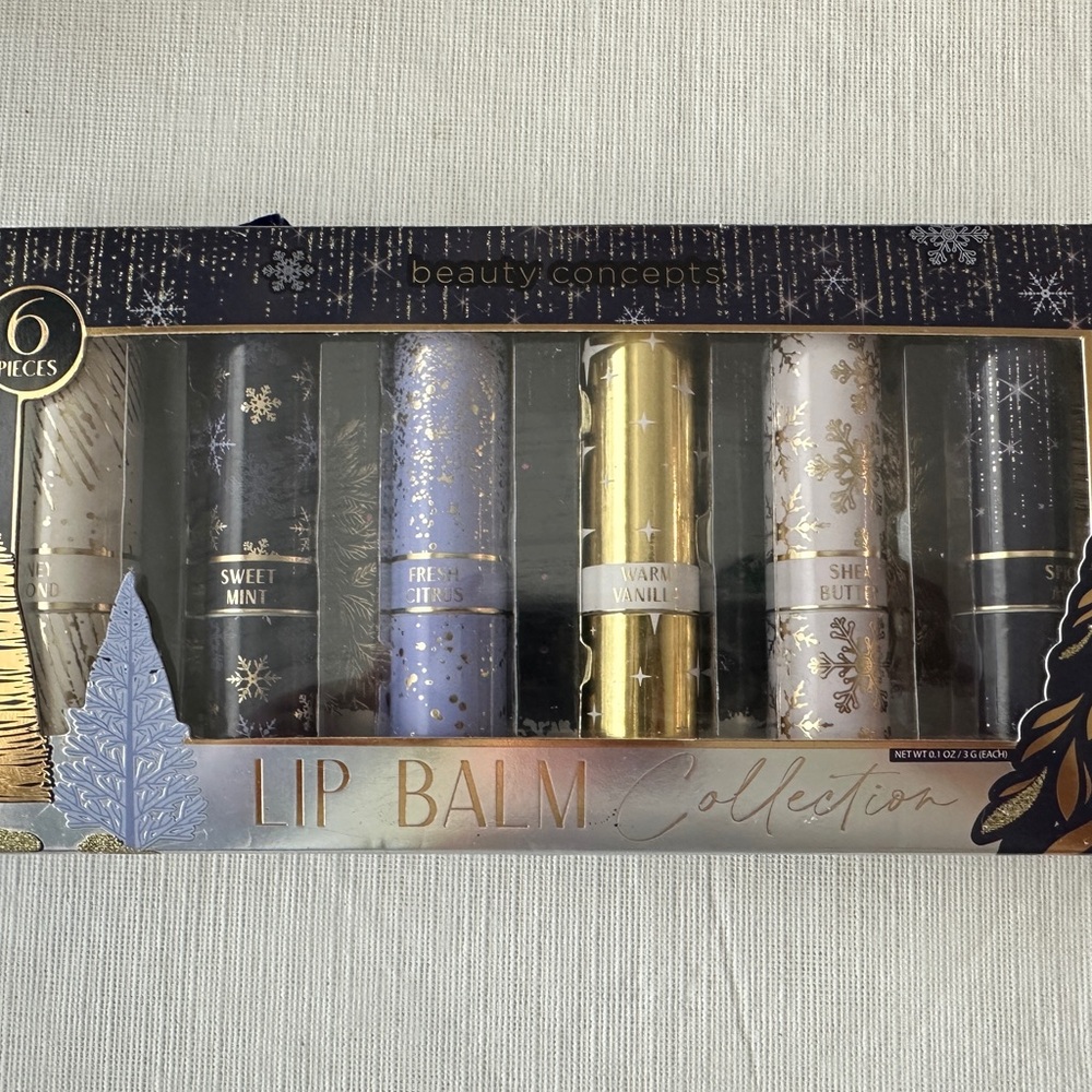 Lip balm collection from beauty concept